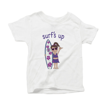 Surfs Up Girl Organic Cotton Tee